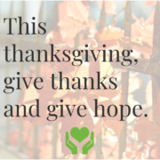 Thanksgiving Giving Thanks - Foundation For Senior Living