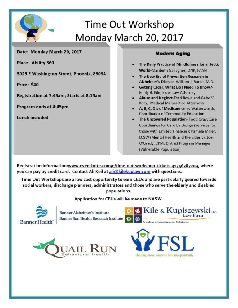 Modern Aging Workshop at FSL