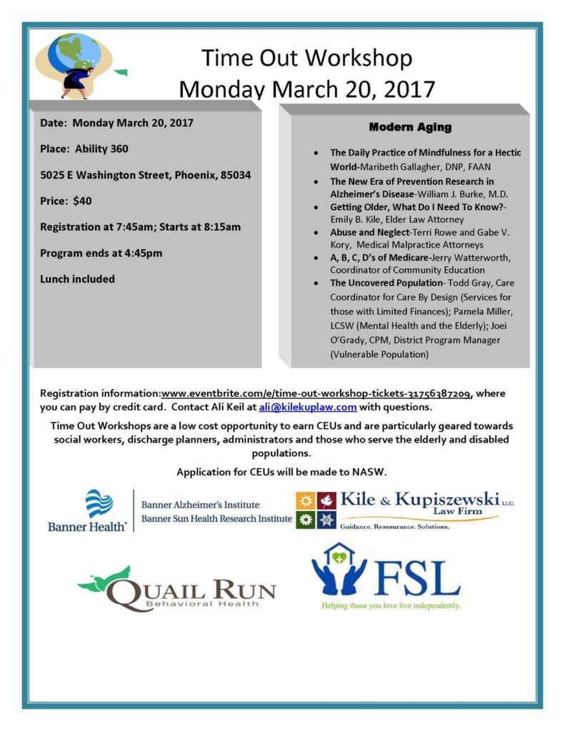 Modern Aging Workshop at FSL